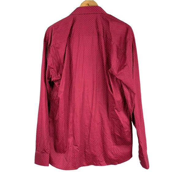 Maceoo Fibonacci PaisleyIntense Pink Polka Dot Dress Shirt Men's Size 2XL NWT - Picture 2 of 12